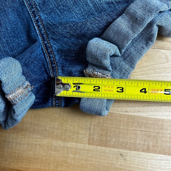 PILCRO Anthropologie Denim Overalls Shorts Medium Wash Jumper‎ Suspender Size 27 - Picture 9 of 9